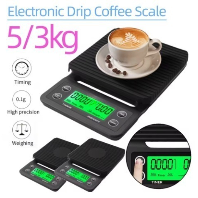 Scale Drip Timer - 5/3kg LCD Electronic Drip Coffee Scale