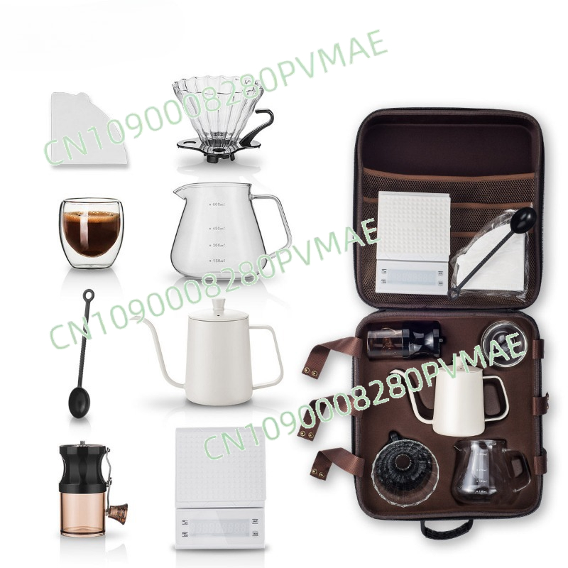 Outdoor Coffee Equipment - Hand pour-over coffee set outdoor camping