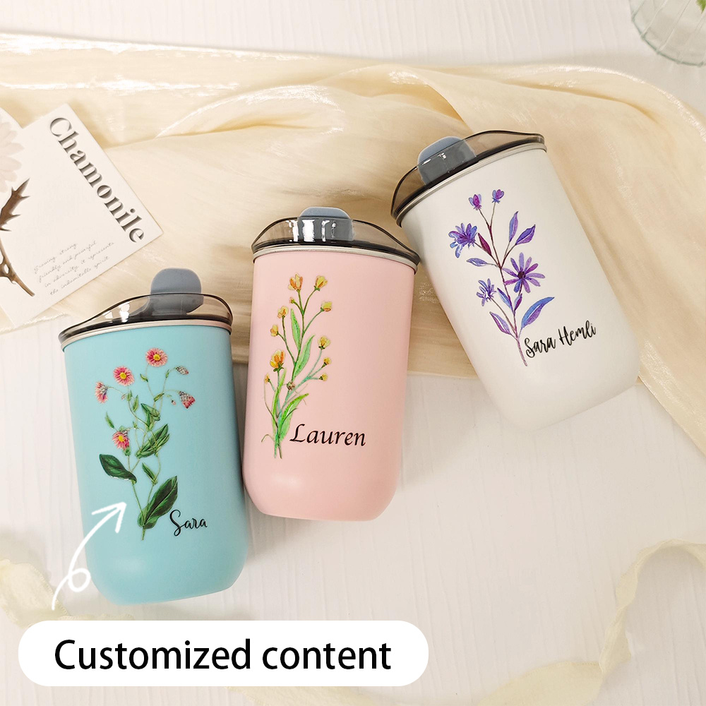Custom Birth Flower Stainless  - Outdoor Coffee Equipment 评论和价格