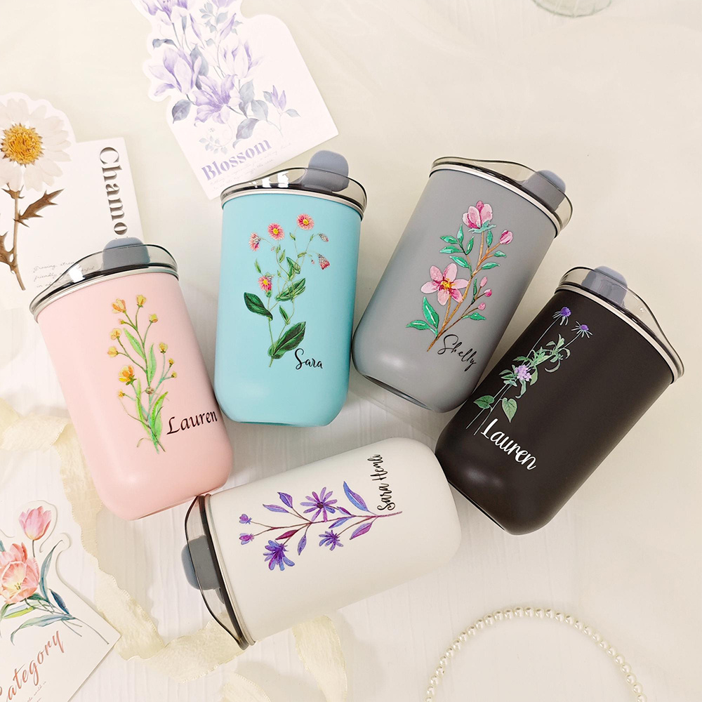 Custom Birth Flower Stainless  - Outdoor Coffee Equipment 评论和价格