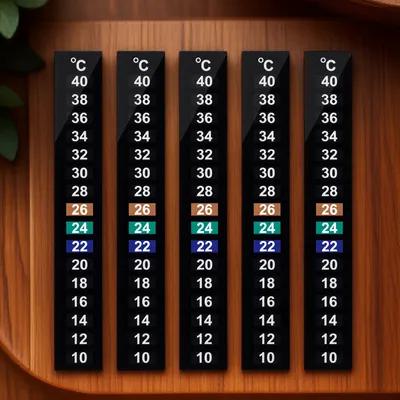 10Pcs Liquid Crystal Thermomet - Temperature Strip Thermometer 评论和价格