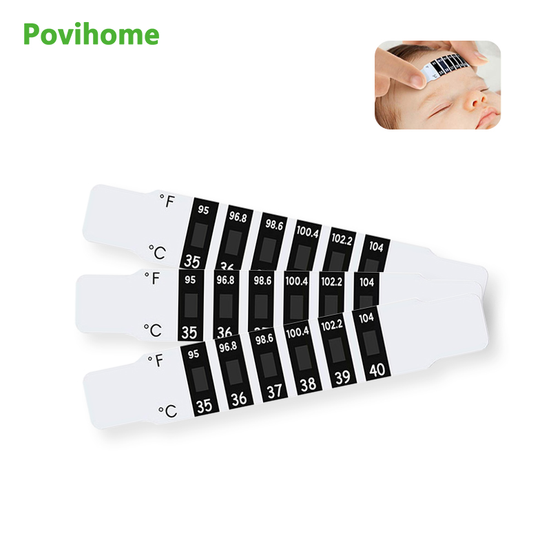 5pcs Child Forehead Temperatur - Temperature Strip Thermometer 评论和价格