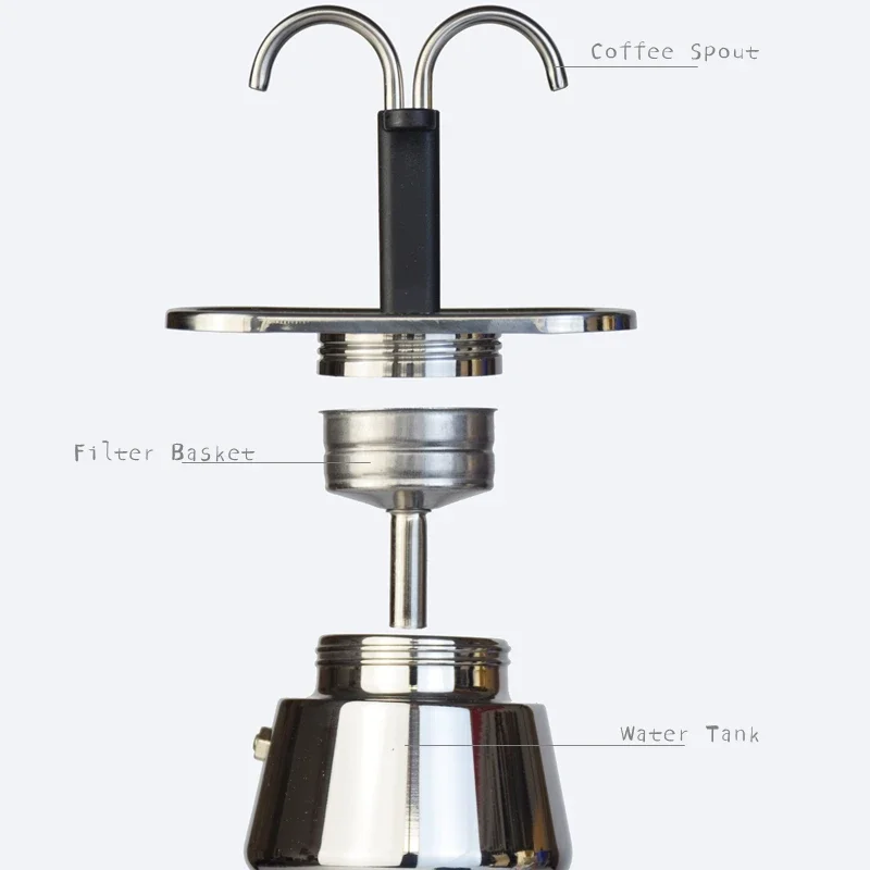 200ML Mini Moka Pot Double Tub - Hero Coffee Equipment 评论和价格