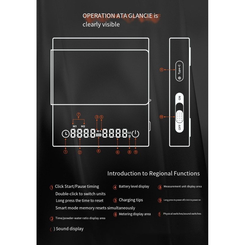 ABMR-Coffee Scale 0.1G Precisi - Scale Drip Timer 评论和价格