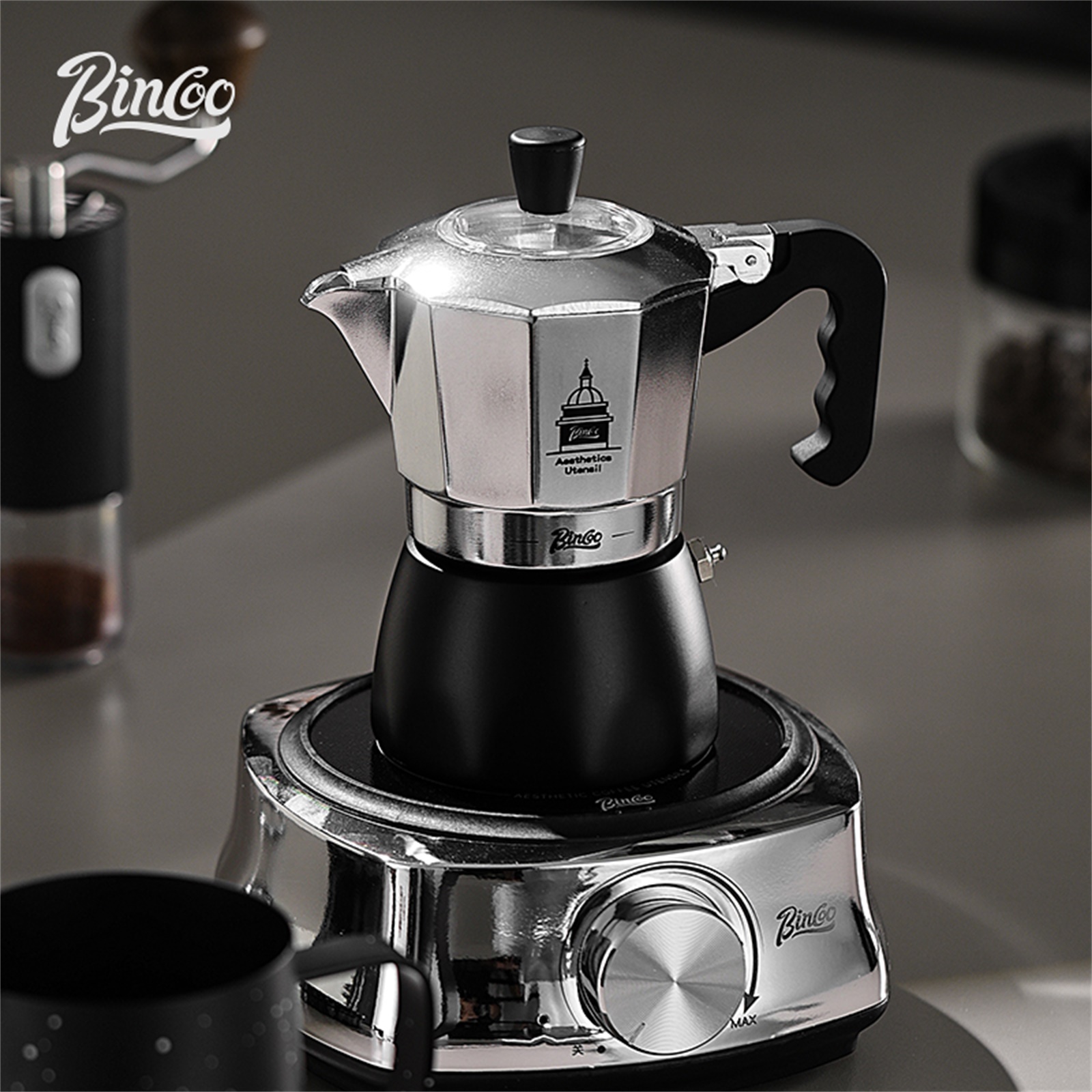 BINCOO Double Valve Moka Pot，E - Hero Coffee Equipment 评论和价格