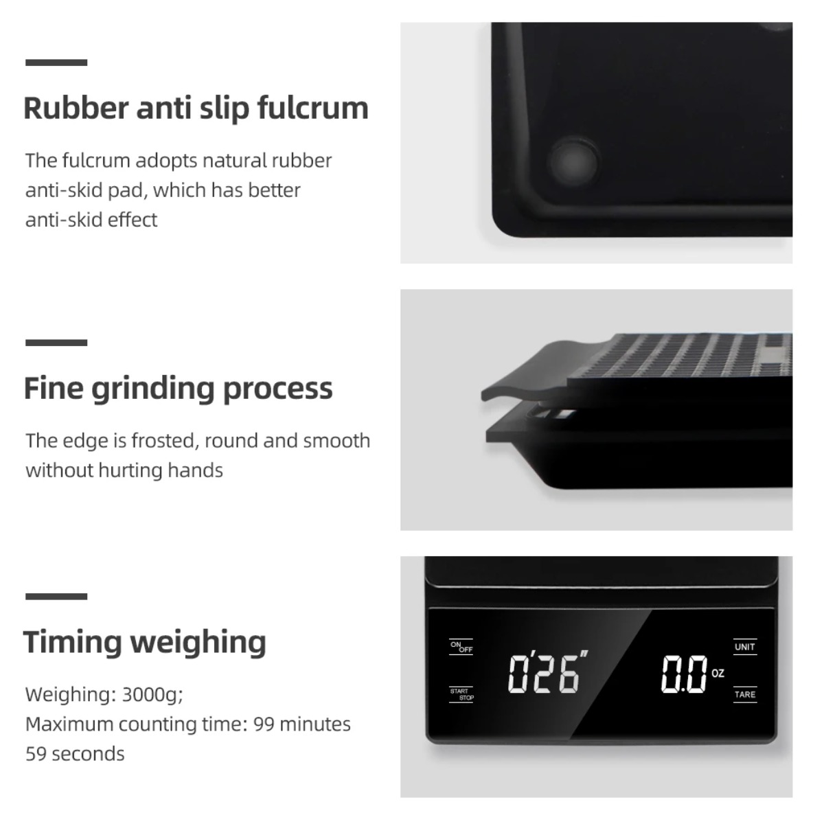 Digital Coffee Scale 3kg 0.1g  - Scale Drip Timer 评论和价格