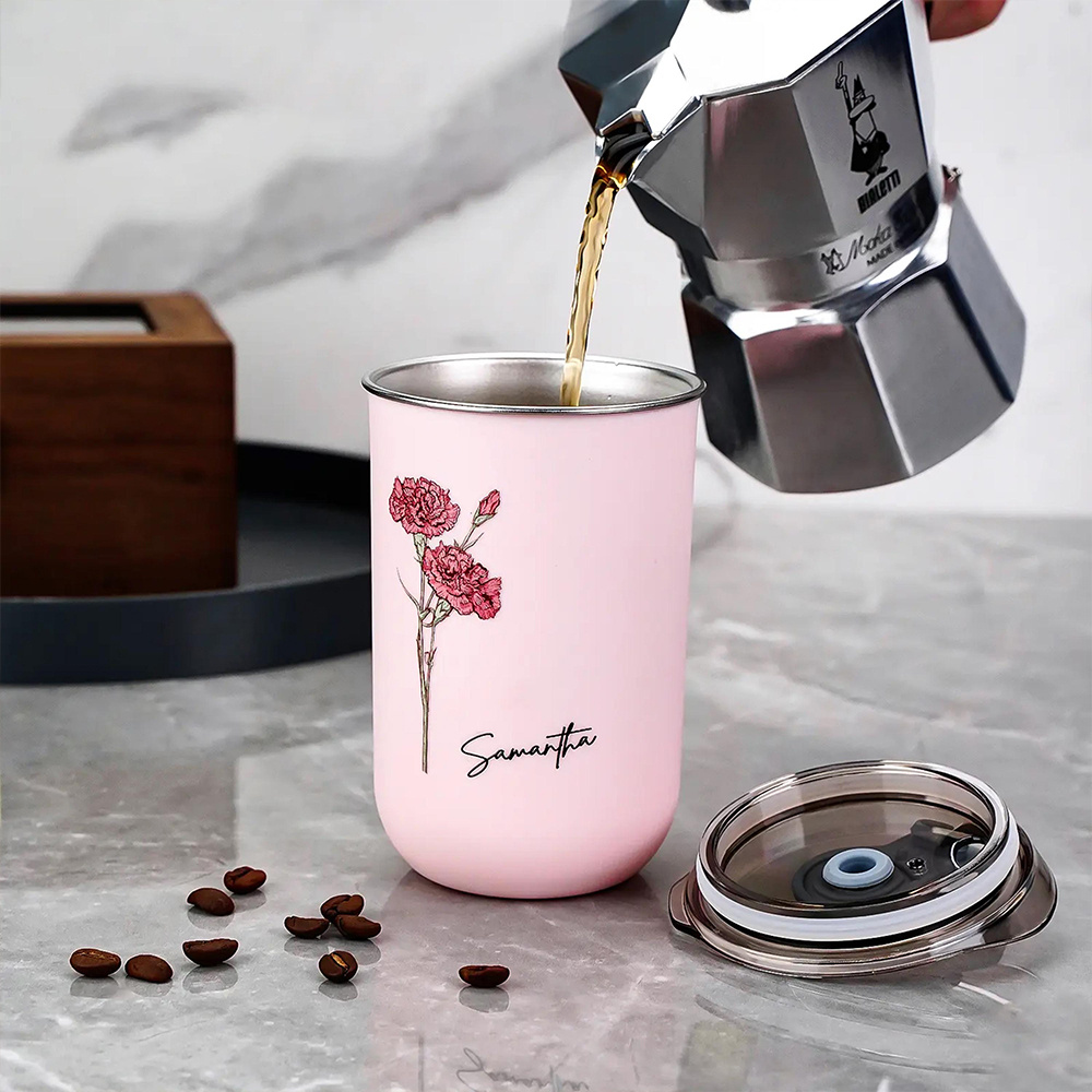 Personalized Birth Flower Coff - Coffee Equipment Camping 评论和价格