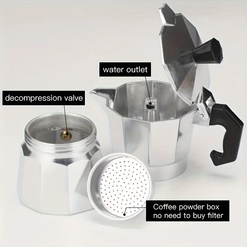 Classic Aluminum Moka Pot 50-3 - Hero Coffee Equipment 评论和价格