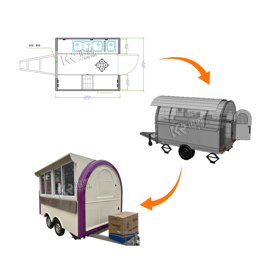 Outdoor Mobile  Food Trailers  - Outdoor Coffee Equipment 评论和价格