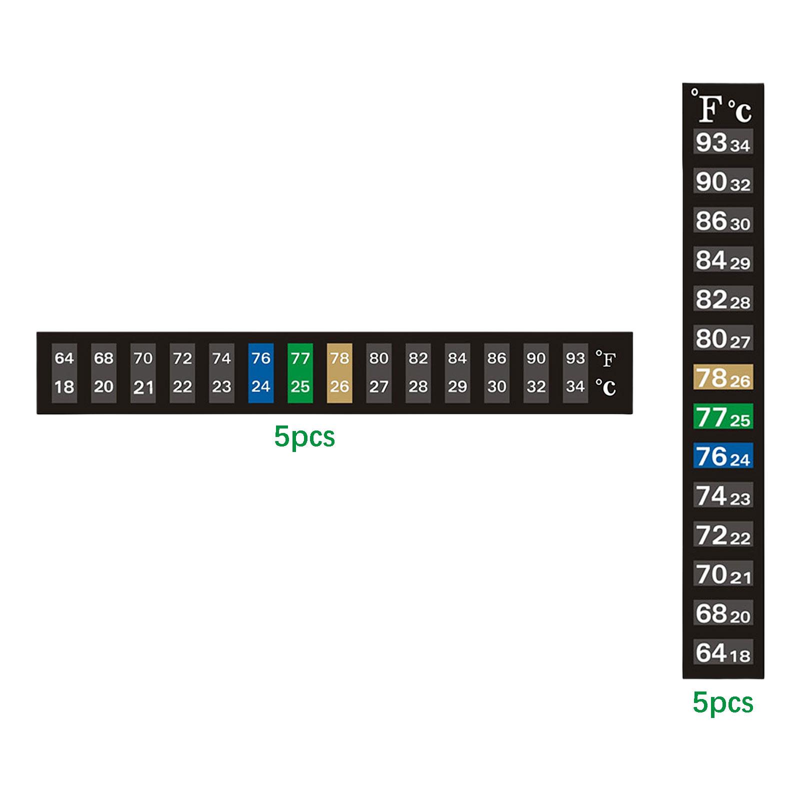 6x5x Aquarium Thermometer Stic - Temperature Strip Thermometer 评论和价格