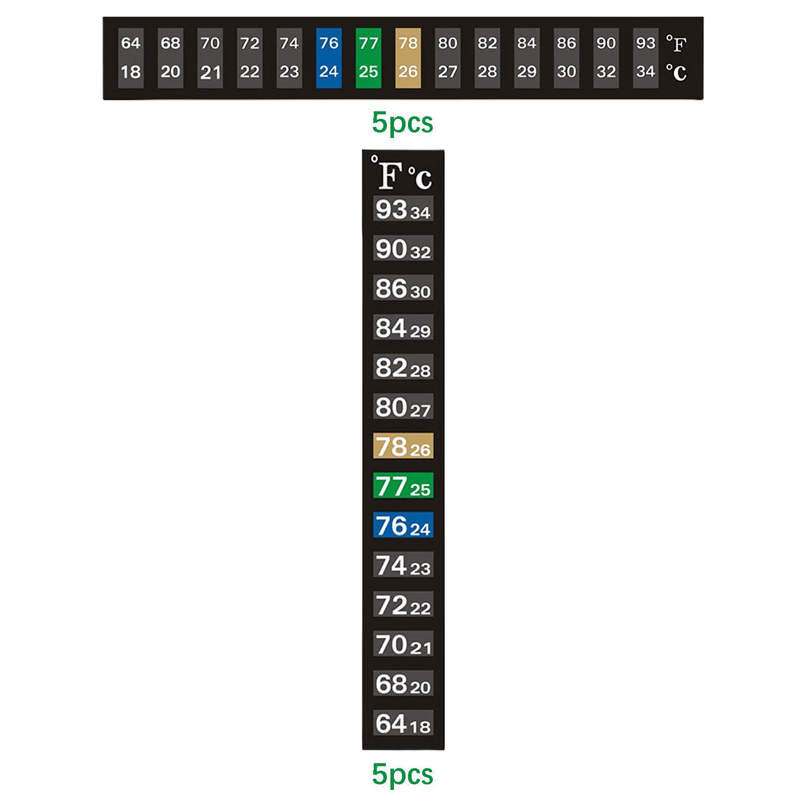 6x5x Aquarium Thermometer Stic - Temperature Strip Thermometer 评论和价格