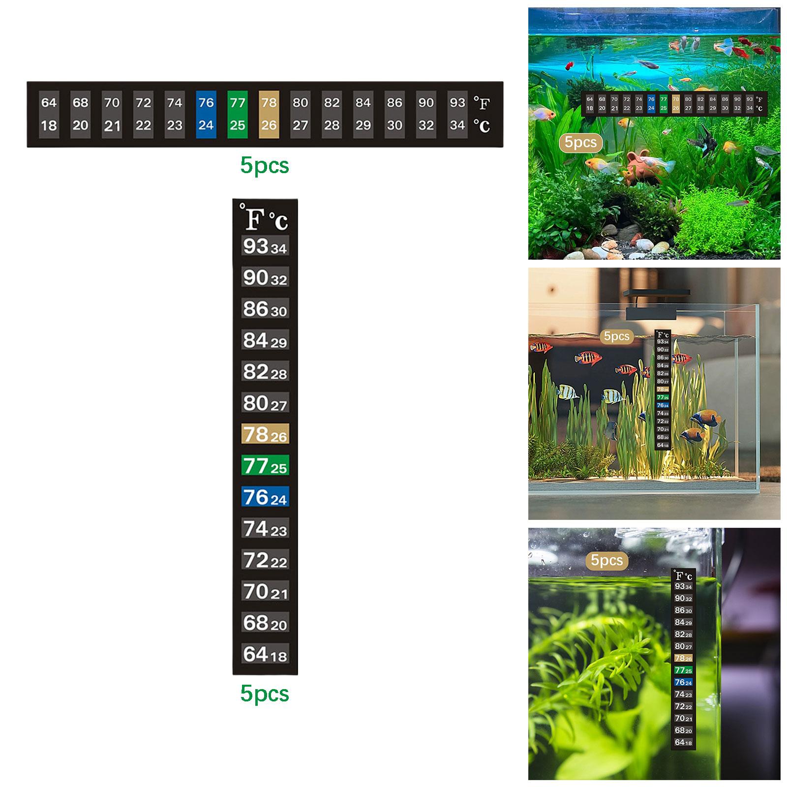 6x5x Aquarium Thermometer Stic - Temperature Strip Thermometer 评论和价格