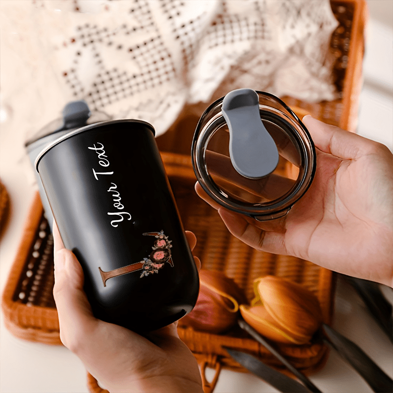 Custom Floral Monogram Initial - Coffee Equipment Camping 评论和价格