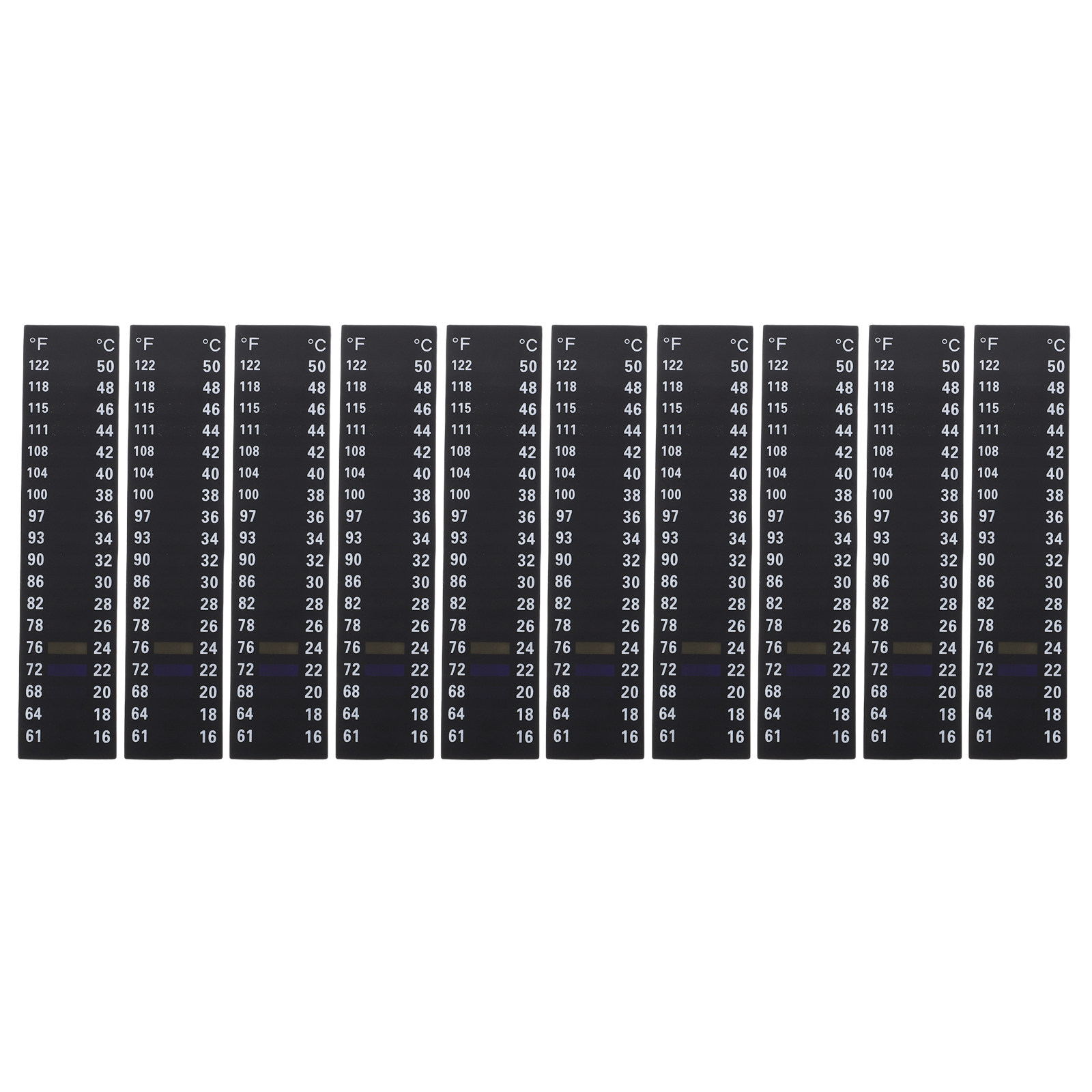 10Pcs Aquarium Water Strips Bo - Temperature Strip Thermometer 评论和价格